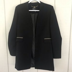 DNKY Black Blazer pockets with Gold Chain